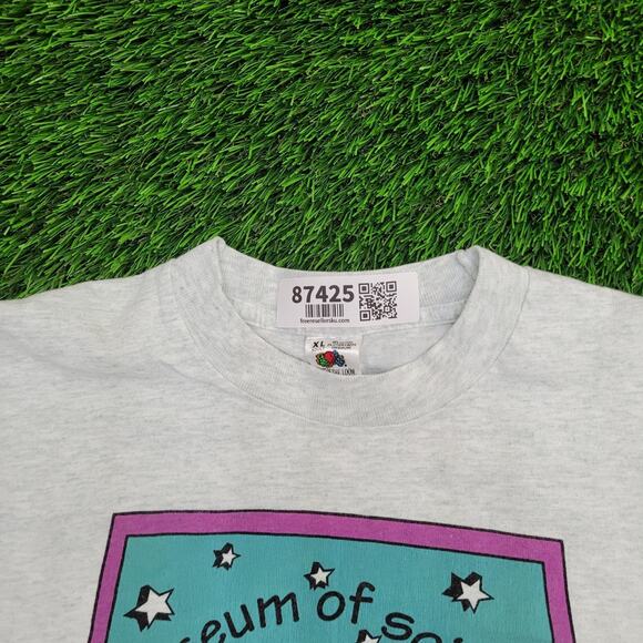 Vintage 1993 Museum-of-Science Camp Shirt XL 23x26 Boston - Picture 9 of 13